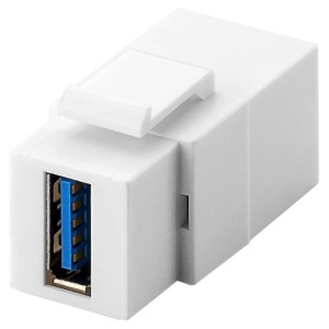 CONECTOR TIP KEYSTONE, CU MUFA USB 3.0, 2 xUSB 3.0 MAMA