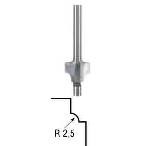 FREZA PENTRU PROFILAT, CONCAVA, R2.5mm - Img 2