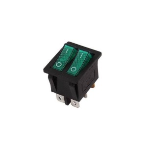 INTRERUPATOR DUBLU 15A VERDE