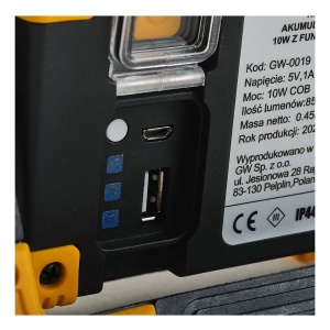 LAMPA DE LUCRU REINCARCABILA 10W IP44 850lm 6000k GERMINA - Img 6
