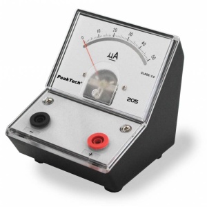 MICROAMPERMETRU DIDACTIC 0-50uA DC PEAKTECH P205-01 - Img 3