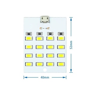 PANOU CU 16 LEDURI PENTRU ILUMINAT DE URGENTA USB