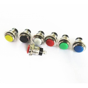 PUSH BUTON 12MM, FARA RETINERE, VERDE