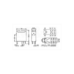 RELEU 12 V/8 A 2xU 300 R