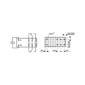 RELEU 24V/8 A DPDT RT424024 - Img 2
