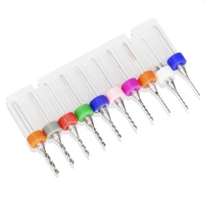SET 10 BURGHIE PCB 0.6...1.5 mm