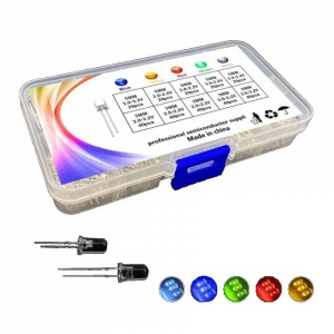 SET 300 LED-URI 3MM/5MM, 5 CULORI - Img 2