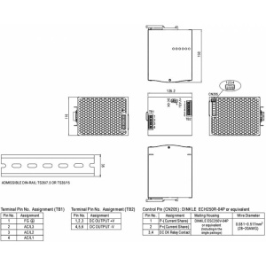 SURSA 48V/20A TDR-960-48 MEAN WELL - Img 2