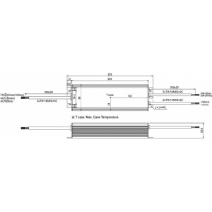 SURSA HLG-150H-48B 48V/3.2A IP67 Vo-Adj. MEAN WELL - Img 2