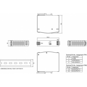 SURSA SDR-75-24 24V/3.2A MEAN WELL - Img 2