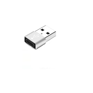 ADAPTOR USB-A USB TYPE-C OTG ARGINTIU