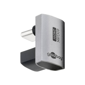 ADAPTOR USB-C MAMA-TATA VERTICAL 180 grade 8K/40 Gbit/s