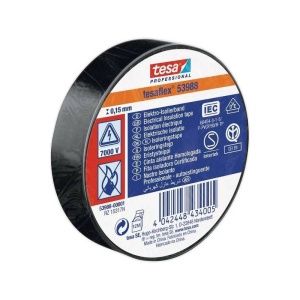 BANDA IZOLATOARE NEAGRA 19mmx33m-TESA