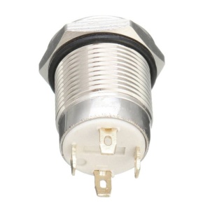 BUTON ANTIVANDAL 12mm LED ROSU 12V FARA RETINERE - Img 2