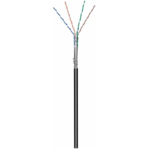 CABLU CAT 5E SF/UTP GOOBAY - NEGRU