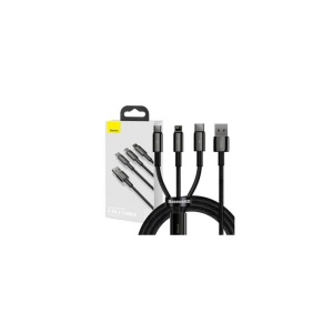 CABLU FAST CHARGE USB-C MICRO-USB LIGHTNING 1.5m BASEUS TUNGSTEN