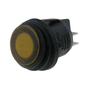 COMUTATOR ROTUND DPST 2 X 2P NEON GALBE