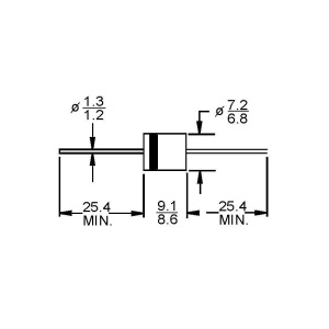 Dioda 6A60G 600V/6A