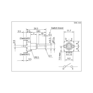 ENCODER 15 IMPULSURI EC11E15244G1 - Img 2
