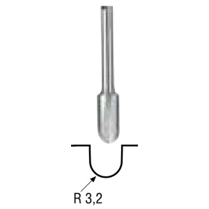 FREZA PENTRU PROFILAT CANALE U, R3.2mm, 6.4mm - Img 2