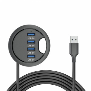 HUB 4 PORTURI USB 3.0 INCASTRABIL IN MOBILIER