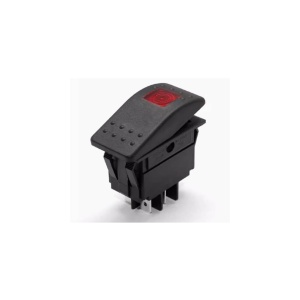 INTRERUPATOR 12V-24V/20A ON-OFF SPST IP67 ROSU