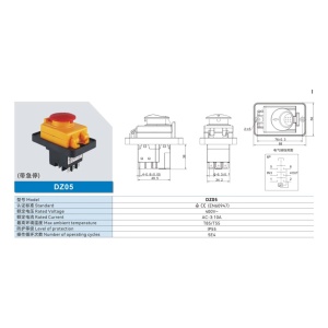 INTRERUPATOR URGENTA DZ05 ON-OFF 10A/400VAC TRIFAZAT IP55 CU CAPAC PROTECTIE - Img 3