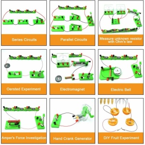 KIT EDUCATIONAL 1 - CIRCUITE ELECTRICE SI MAGNETISM, 77 PIESE - Img 2