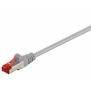 PATCH CABLE S/FTP CAT6 0.25m GREY