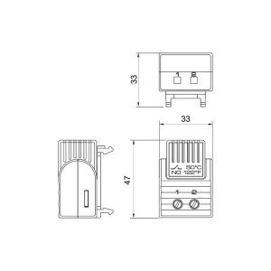 TERMOSTAT FTO011/5 5gr.C CLOSED, 15 gr.C OPEN - Img 2