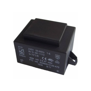 TRANSFORMATOR 10 VA/2x15 V 2x333 mA