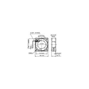 VENTILATOR 230V 80x80x25mm 30.6mc/h - Img 2