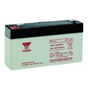 ACUMULATOR PB 6V/1.2 Ah F1, NP1.2-6 YUASA