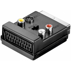 ADAPTOR EURO SCART 3 RCA MAMA+MINIDIN