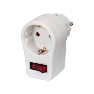 ADAPTOR PRIZA CU INTRERUPATOR BRENNENSTUHL