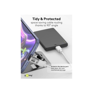 ADAPTOR USB-C MAMA-TATA VERTICAL 90 grade 8K/40 Gbit/s - Img 2