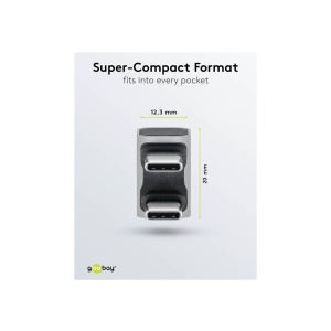 ADAPTOR USB-C TATA-TATA VERTICAL 180 grade 8K/40 Gbit/s - Img 3