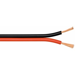CABLU DIFUZOR 2x0.50 mmp ROLA 10 m ROSU/NEGRU - CUPRU