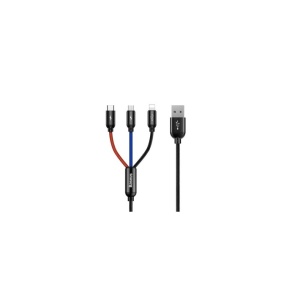 CABLU FAST CHARGE USB-C + MICRO-USB + LIGHTNING 1.2m BASEUS