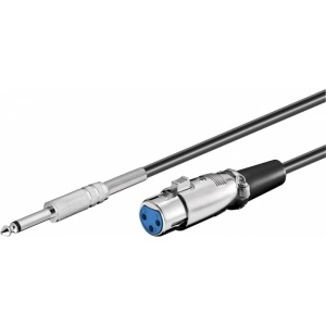 CABLU MICROFON XLR 3PIN MAMA-6.35 MONO 6m