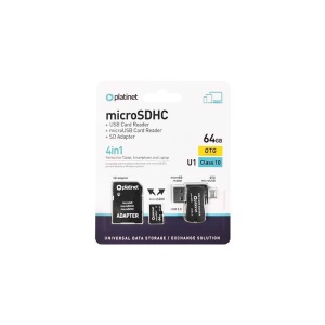 CARD MICRO SD 64GB + OTG CARD READER/ADAPTOR CLASA 10