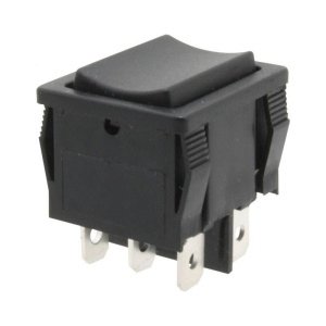 COMUTATOR (ON)-OFF-(ON) 250V/6A 2X3P