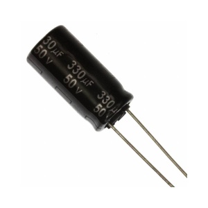 Condensator electrolitic 330 MF/50V 105 grd Panasonic 10x20 RM5