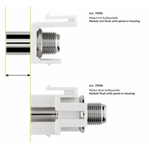 CONECTOR TIP KEYSTONE, CU MUFA TV TATA COAXIAL, MUFA F MAMA - Img 6