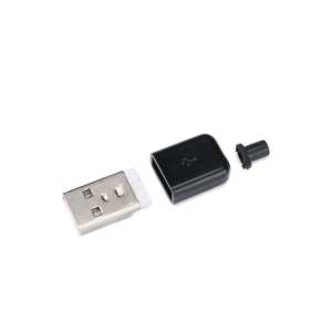 CONECTOR USB A TATA CABLU NEGRU