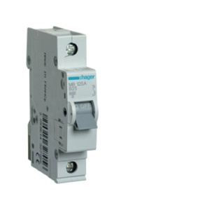 Disjunctor 1P 25A 6kA curba B 1M MB125A HAGER