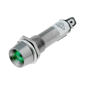 INDICATOR CU LED 12V 8.2mm VERDE-CONC - Img 1