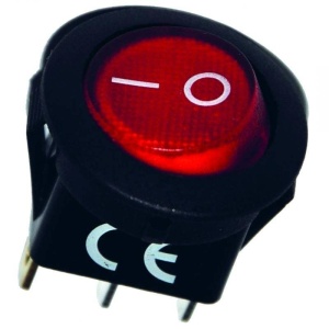 INTRERUPATOR 12V IRS101 ILUMINAT ROSU
