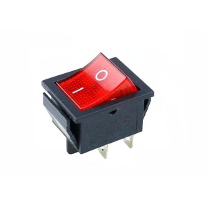 INTRERUPATOR ILUMINAT 2x2 POZ. ON-OFF 16A/250V ROSU
