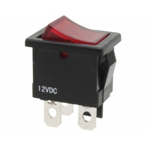 INTRERUPATOR ILUMINAT ROSU 12 V